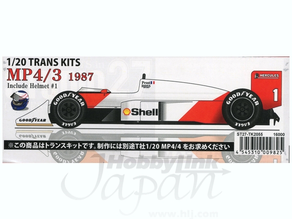 1 20 Mclaren Mp4 3 1987 Conversion Kit W Helmet 1 For