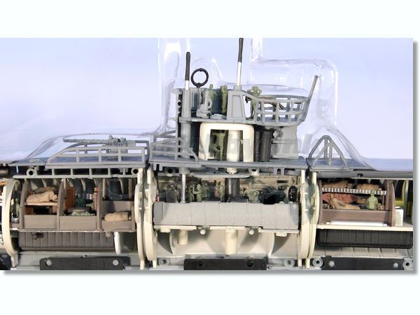 ... based on a photograph of the German original found on board U-570 144 U-Boot VIIC U-96 Sectional Model by Targa | HobbyLink Japan