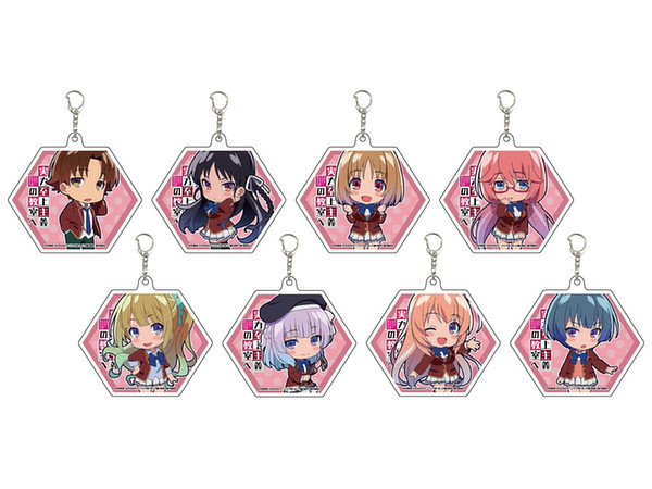 アクリルキーホルダー 6角形 ようこそ実力至上主義の教室へ 01 ブラインド 1 Box 8pcs By エースリー ホビーリンク ジャパン