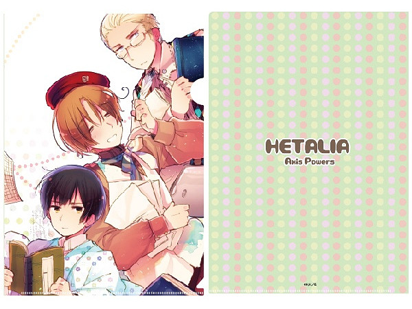 クリアファイル ヘタリア Axis Powers 01 イタリア ドイツ 日本 By エースリー ホビーリンク ジャパン