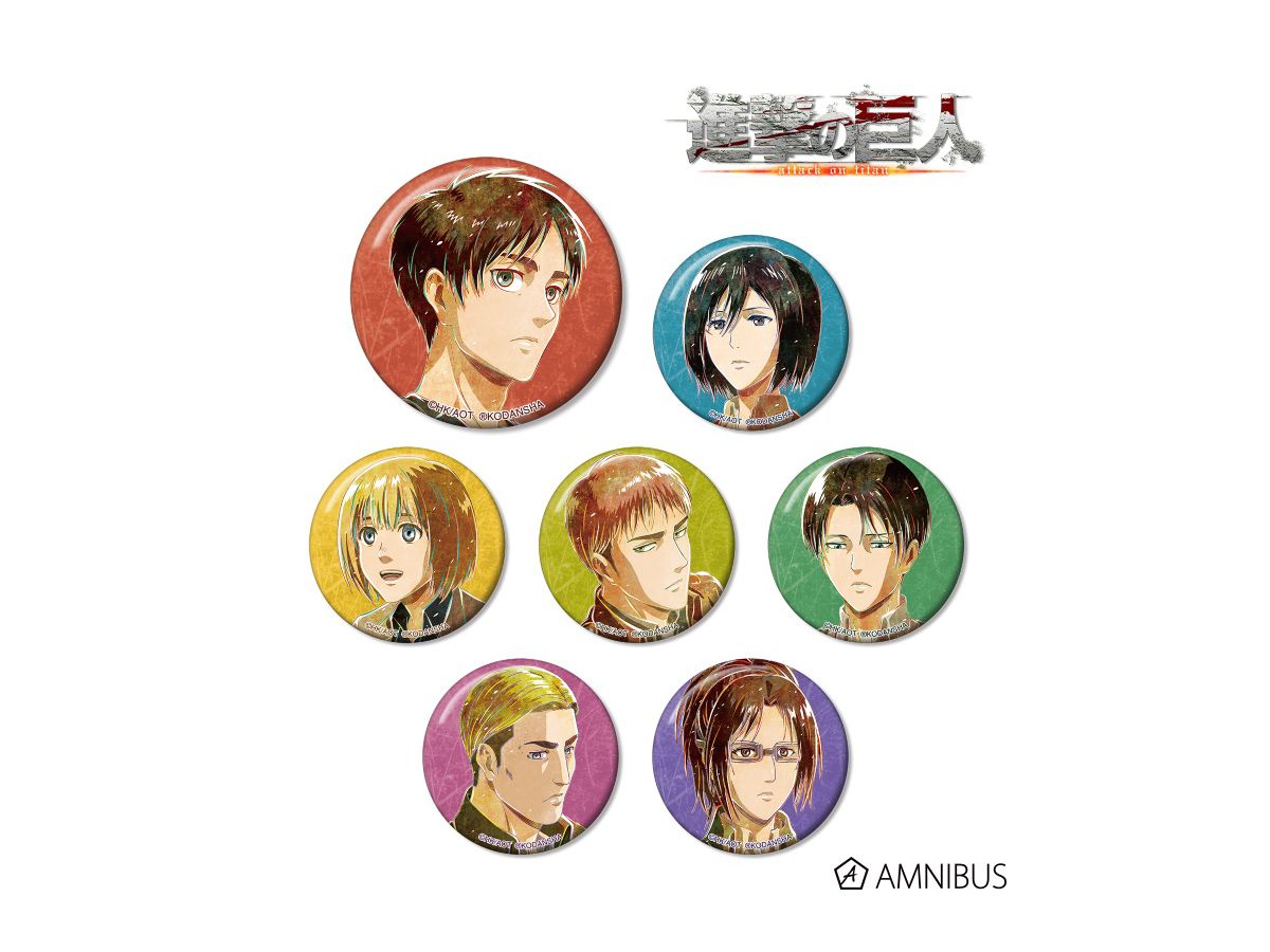進撃の巨人 トレーディング Ani Art 缶バッジ Vol 2 1 Box 7pcs By アルマビアンカ ホビーリンク ジャパン 進撃の巨人 トレーディング Ani Art 缶バッジ Vol 2 1 Box 7pcs By アルマビアンカ ホビーリンク ジャパン