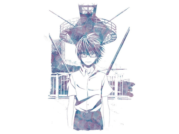 3月のライオン Ani Art Tシャツ レディース サイズ M 3月のライオン Ani Art Tシャツ レディース サイズ M