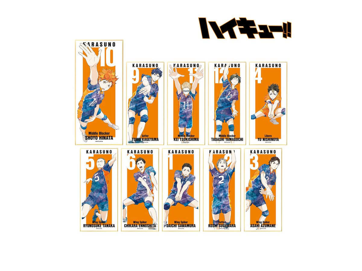 紙製品　全10種セット 「ハイキュー!! トレーディング Ani-Art 第3弾 スタンド付き色紙」 ハイキュー!! トレーディング Ani-Art 第3弾 スタンド付き色紙