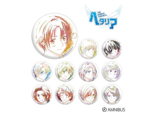 ヘタリア The World Twinkle トレーディングAni-Art缶バッジ 1B-11pcs