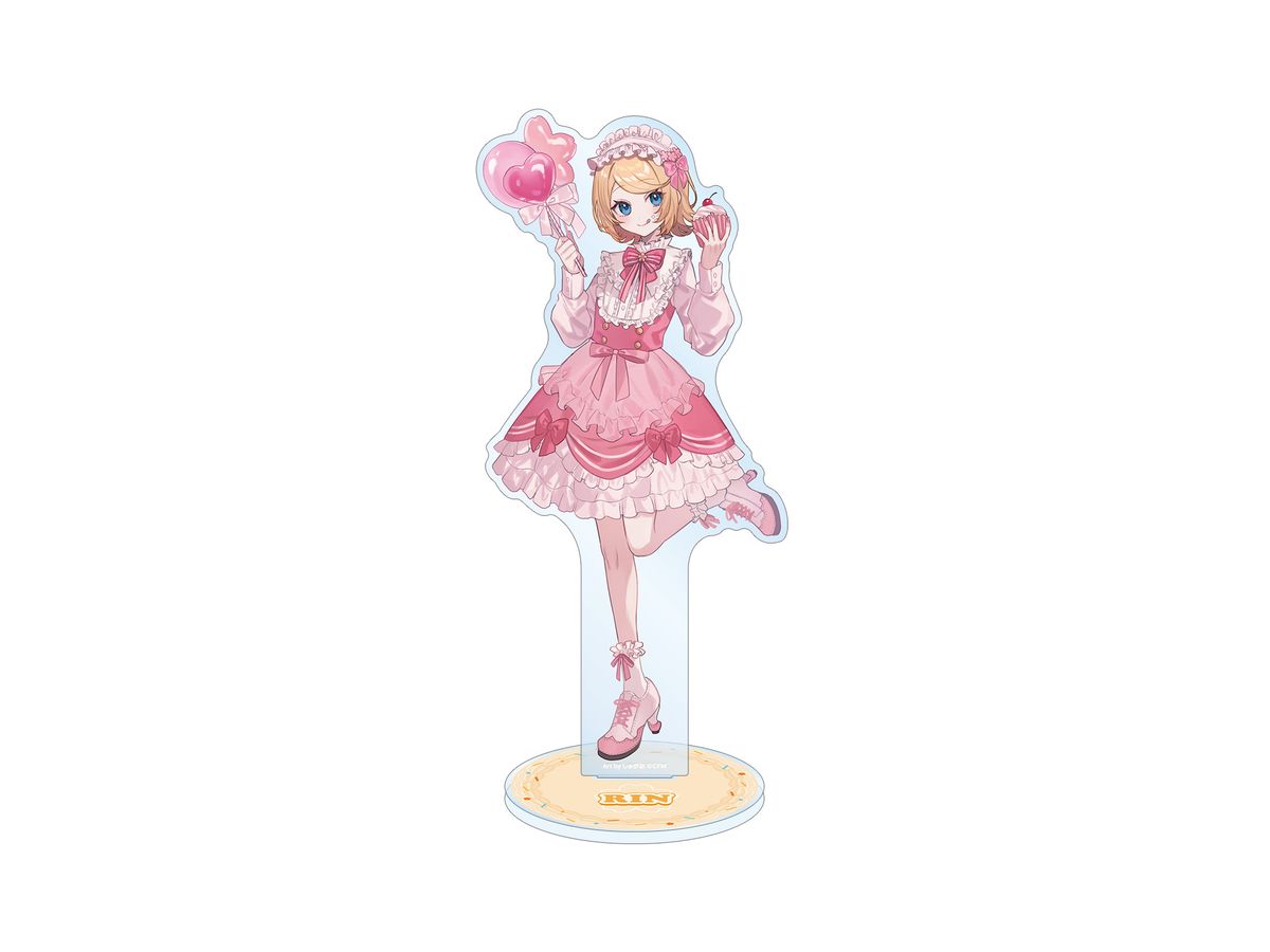 桜ミク 描き下ろし 鏡音リン 桜パーティー ver. Art by しゅがお