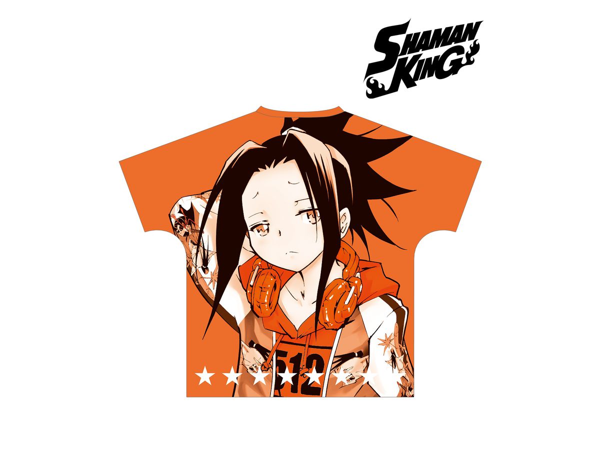 シャーマンキング 描き下ろしイラスト 葉 フルグラフィックtシャツ ユニセックス サイズ M シャーマンキング 描き下ろしイラスト 葉 フルグラフィックtシャツ ユニセックス サイズ M