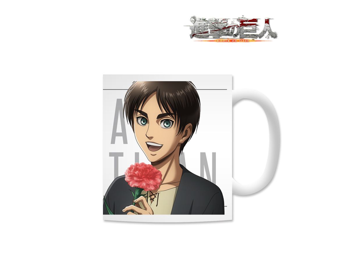 進撃の巨人 描き下ろしイラスト エレン マグカップ 進撃の巨人 描き下ろしイラスト エレン マグカップ