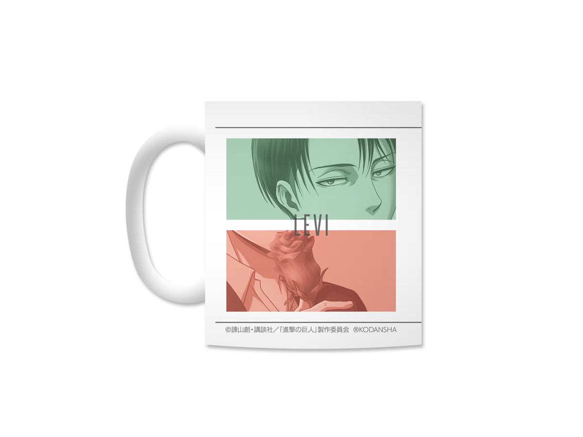 進撃の巨人 描き下ろしイラスト リヴァイ マグカップ 進撃の巨人 描き下ろしイラスト リヴァイ マグカップ