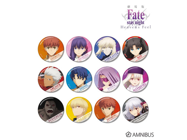 Fate/stay night [HF] トレーディングコレクション缶バッジ 1Box 12pcs