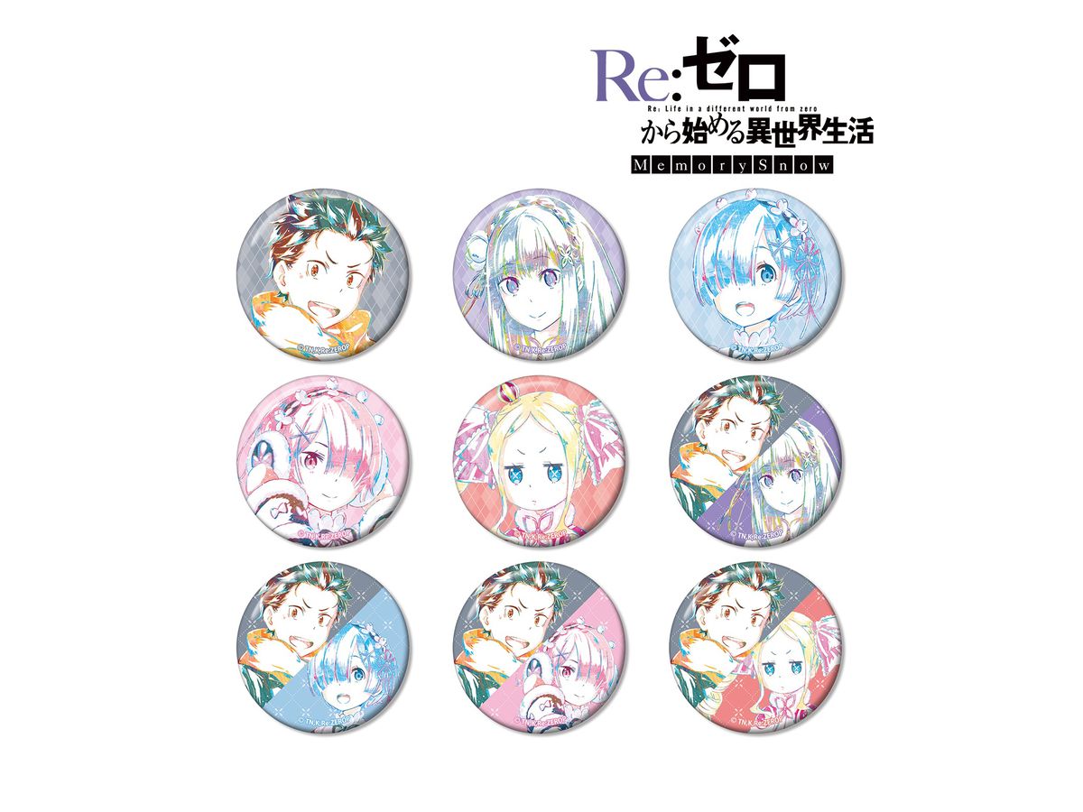 Re:ゼロから始める異世界生活 Memory Snow Ani-Art 缶バッジ 1Box 9pcs
