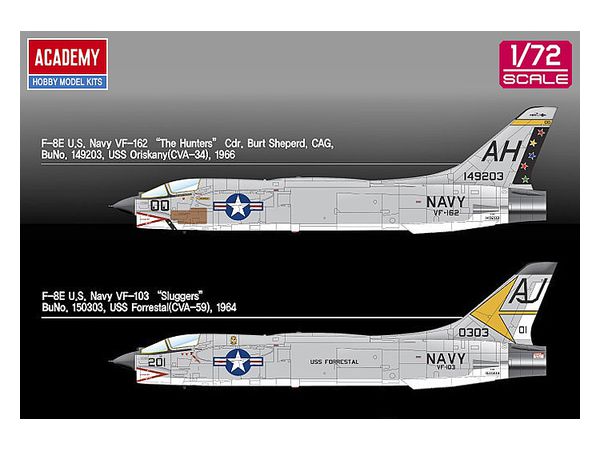 1/72 F-8E クルセイダー VF-162 ザ・ハンターズ | HLJ.co.jp