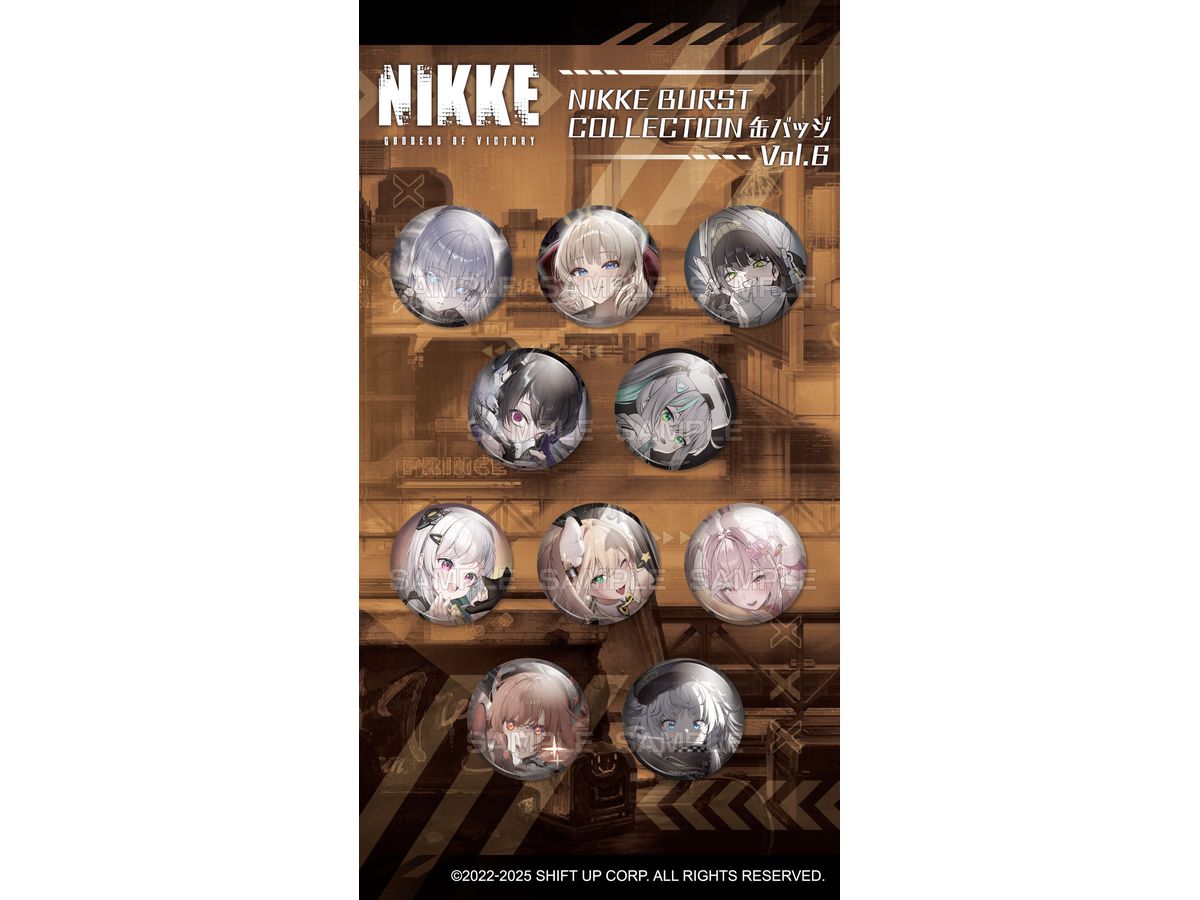 勝利の女神:NIKKE: BURST COLLECTION缶バッジ Vol.6 1Box 10pcs | HLJ.co.jp
