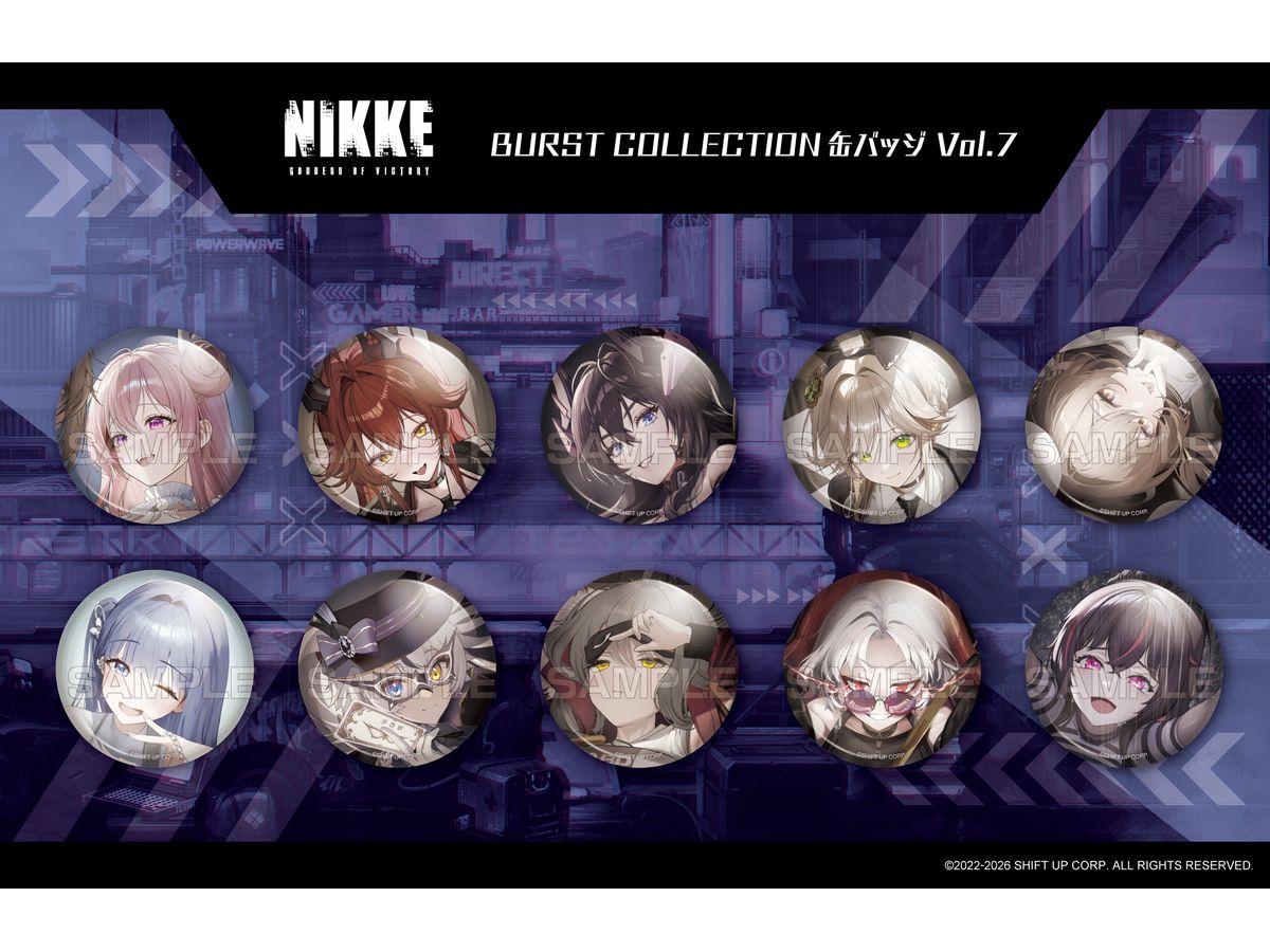 勝利の女神: NIKKE BURST COLLECTION缶バッジ Vol.7 1Box 10pcs | HLJ.co.jp