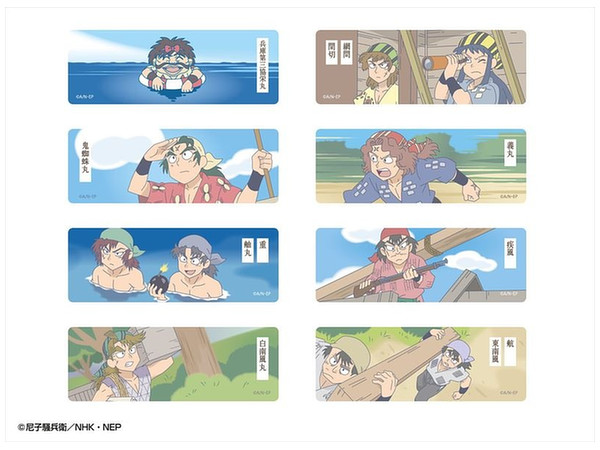 忍たま乱太郎 ロング缶バッジ 兵庫水軍コレクション 1Box 8pcs | HLJ.co.jp