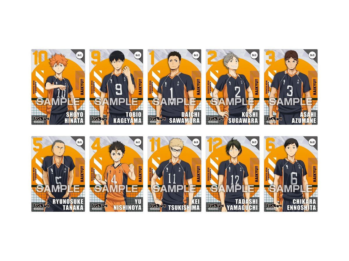 ハイキュー クリアカードコレクションガム 1box 16pcs ハイキュー クリアカードコレクションガム 1box 16pcs