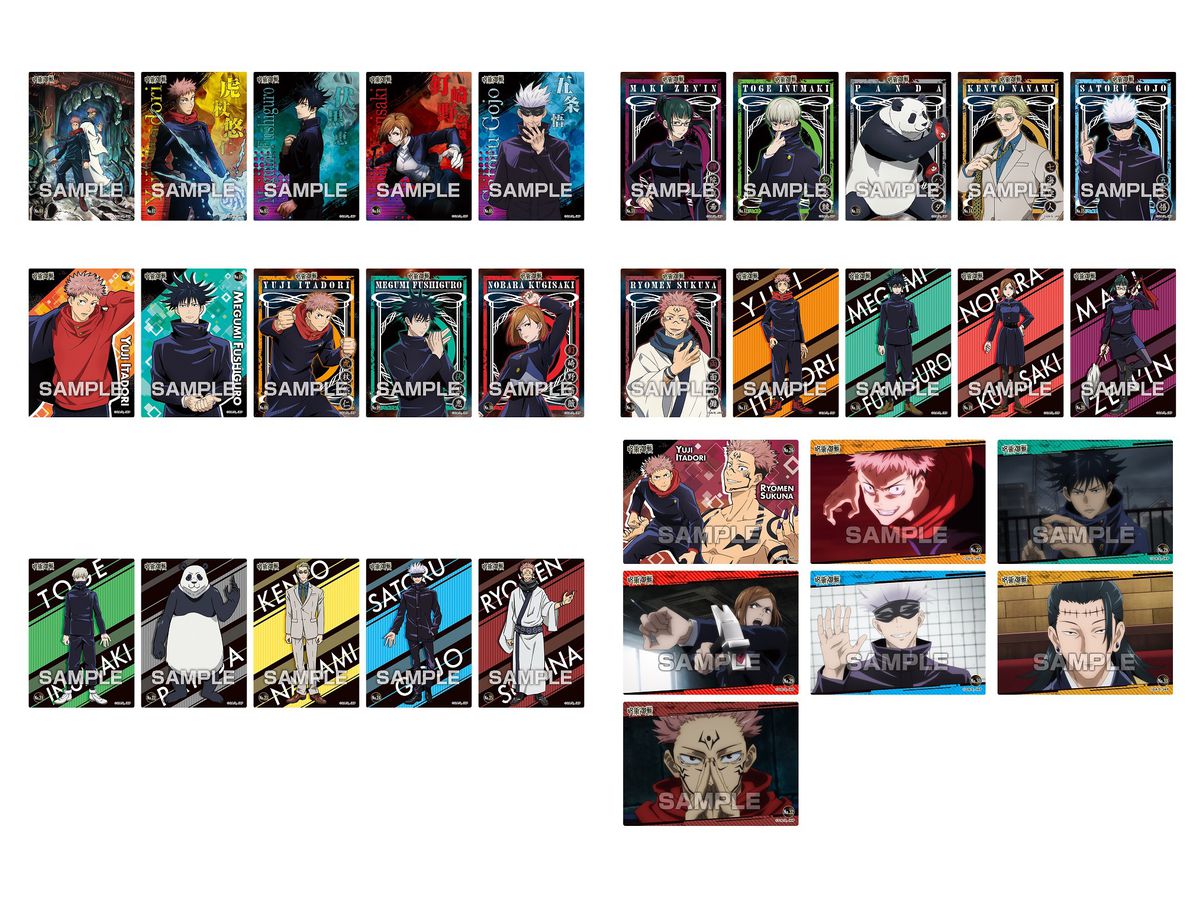 呪術廻戦 クリアカードコレクションガム 1box 16pcs 呪術廻戦 クリアカードコレクションガム 1box 16pcs