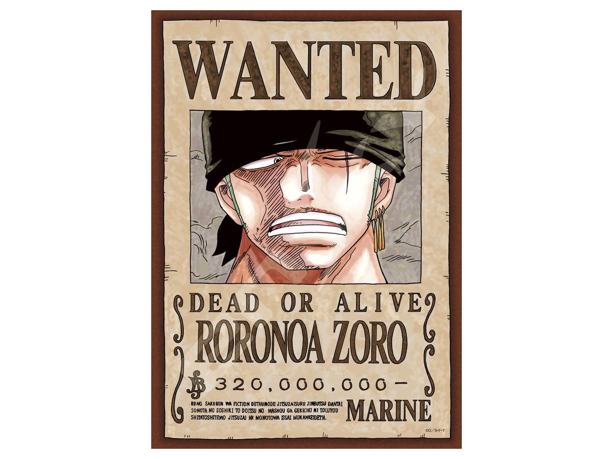 ジグソーパズル ワンピース 手配書 ロロノア ゾロ 8ピース ジグソーパズル ワンピース 手配書 ロロノア ゾロ 8ピース