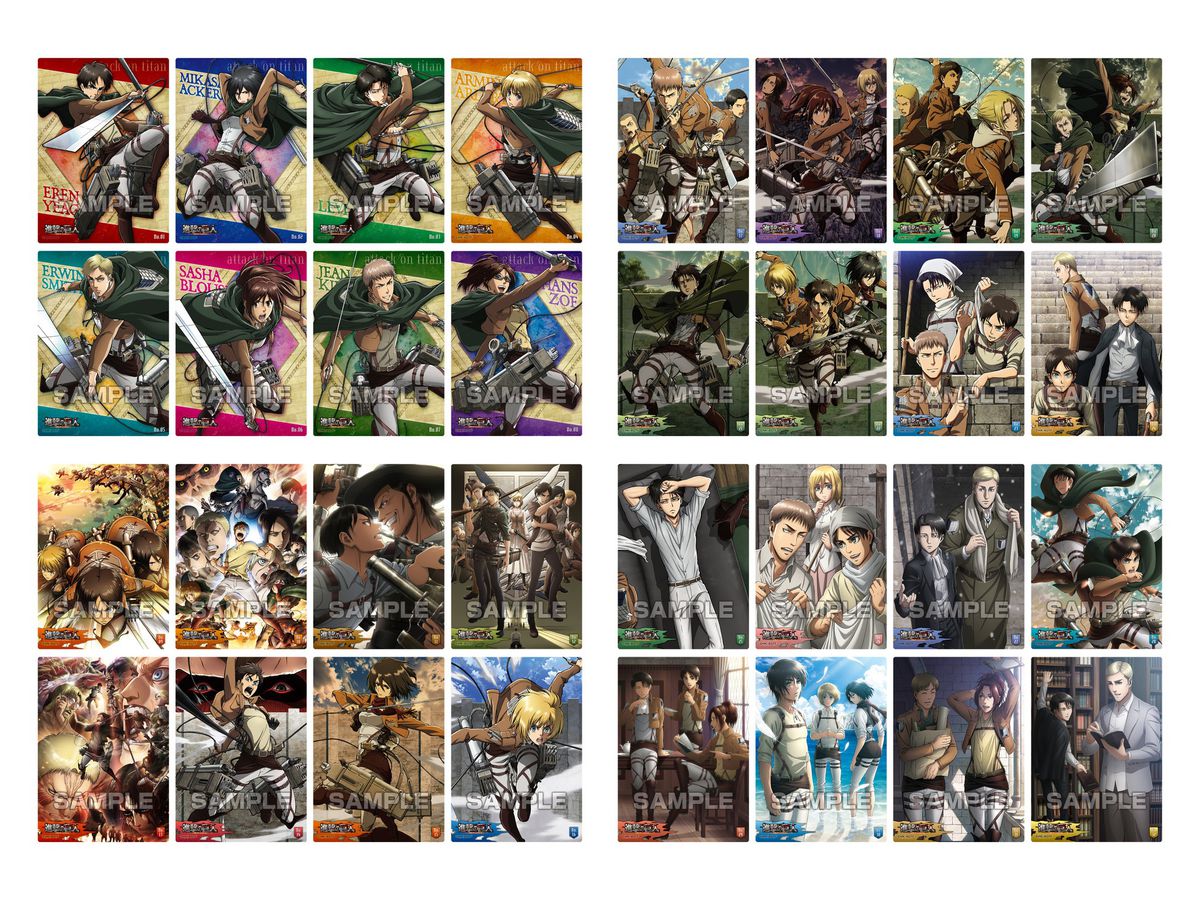 進撃の巨人 クリアカードコレクションガム 通常版 1 Box 16pcs By エンスカイ ホビーリンク ジャパン 進撃の巨人 クリアカードコレクションガム 通常版 1 Box 16pcs By エンスカイ ホビーリンク ジャパン