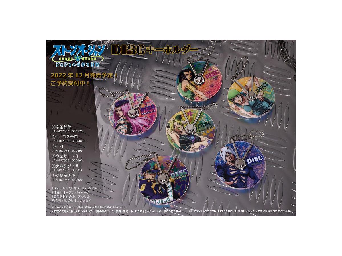 ジョジョの奇妙な冒険 ストーンオーシャン DISCキーホルダー 6.空条承 