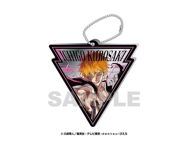 BLEACH コラボカフェ本舗　アクリルスタンドキーホルダー　黒崎一護 BLEACH 黒崎一護（無月） ちびキャラアクリルスタンド