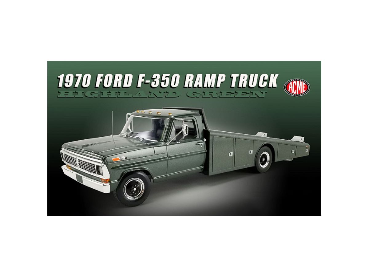 1/18 ACME 1970 Ford F-350 Ramp Truck - Highland Green | HLJ.co.jp