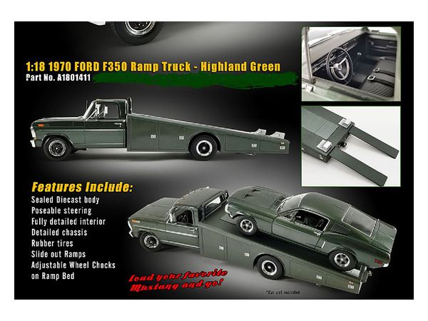 1/18 ACME 1970 Ford F-350 Ramp Truck - Highland Green | HLJ.co.jp