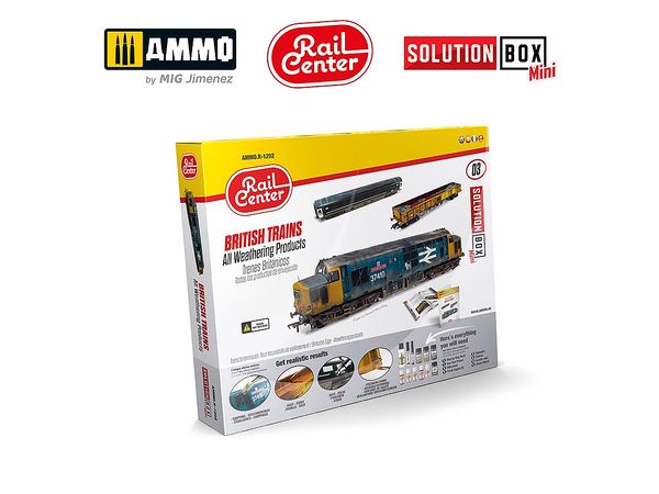 AMMO MIG ソリューションボックス 03 イギリス列車のウェザリング AMMO MIG ソリューションボックス 03 イギリス列車のウェザリング AMMO