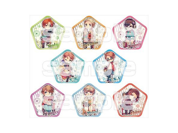 ヘタリア World Stars 五角形缶バッジコレクション 1Box 8pcs