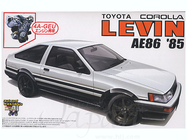 1/24 AE86 カローラ レビン 後期型 エンジン付 | HLJ.co.jp