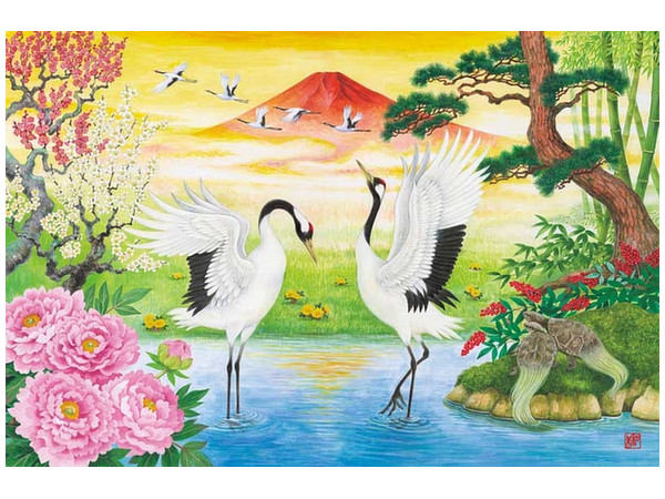 ジグソーパズル 開運 夫婦鶴 1000ピース (50cm x 75cm) | HLJ.co.jp