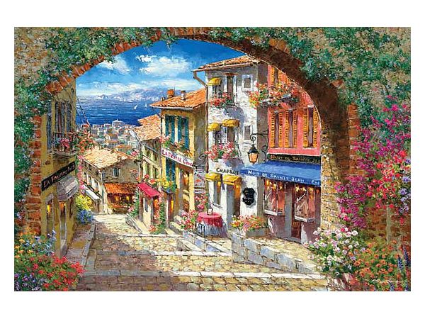 ジグソーパズル: コート・ダジュールの風 1000ピース (75 x 50cm