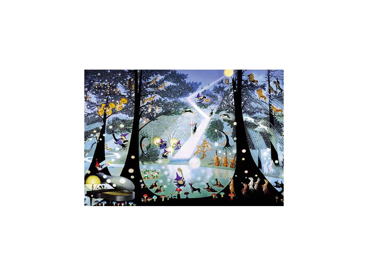 【真作・美品】『光る森』創作 藤城清治 藤城清治 創作活動50周年記念 光る森 直筆サイン入り - メルカリ