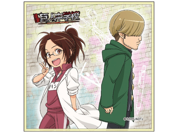 進撃! 巨人中学校 マイクロファイバーハンカチ ハンジ・ミケ | HLJ.co.jp