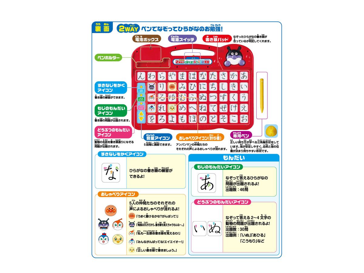 アンパンマン 2wayで学べる あいうえお教室 By アガツマ ホビーリンク ジャパン アンパンマン 2wayで学べる あいうえお教室 By アガツマ ホビーリンク ジャパン