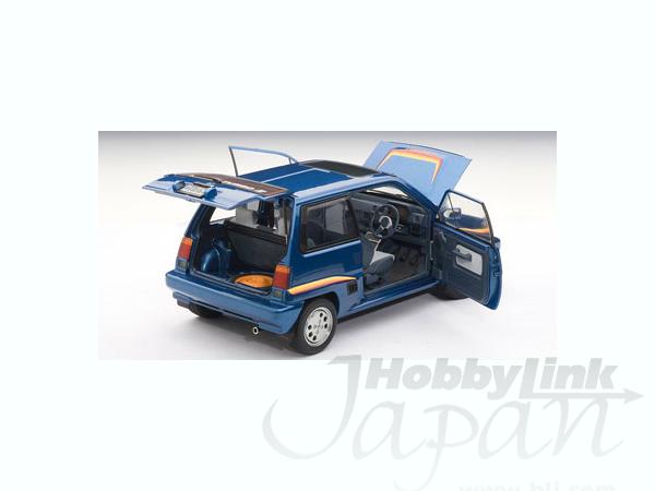 1/18 ホンダ シティ ターボ II (ブルー) w/モトコンポ (ホワイト