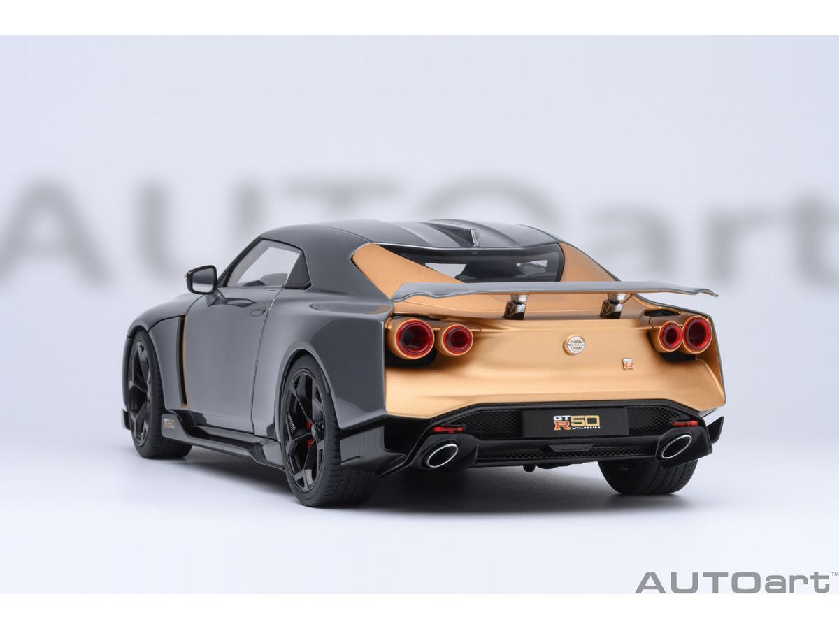 日産イタリアデザインGTR GTR50ミニカー 1/18 グレー/ゴールド 日産イタリアデザインGTR GTR50ミニカー 1/18 グレー/ゴールド