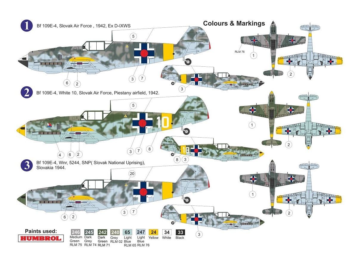 1/72 Bf109E-4 スロバキア | HLJ.co.jp