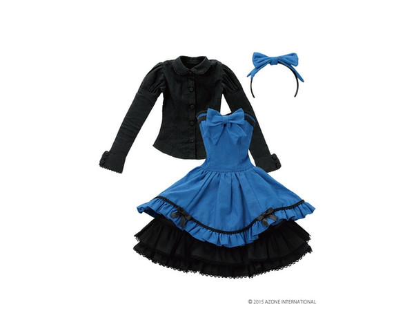 BlackRavenClothing 青い月のカノンドレスセット ブラックx BlackRavenClothing 青い月のカノンドレスセット ブラックx