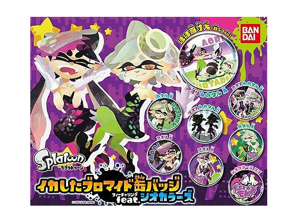 スプラトゥーン イカしたブロマイド缶バッジ Feat シオカラーズ 1 Box 10pcs By バンダイ ホビーリンク ジャパン