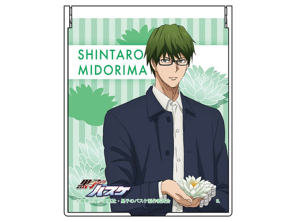 黒子のバスケ バンダイ描きおろし花持ちイラスト ミラー 緑間 黒子のバスケ バンダイ描きおろし花持ちイラスト ミラー 緑間