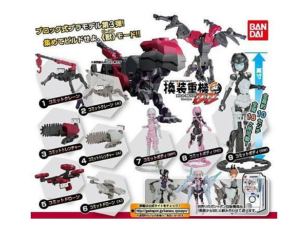 Unlimits Project 換装重機bb ビルドビースト 1box 8pcs Unlimits Project 換装重機bb ビルドビースト 1box 8pcs