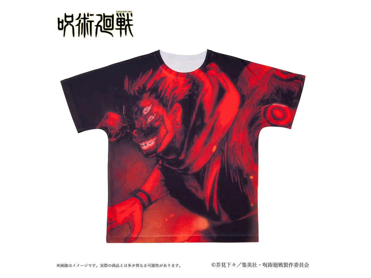 呪術廻戦: ポートレイトフルグラフィックTシャツ S 宿儺 | HLJ.co.jp