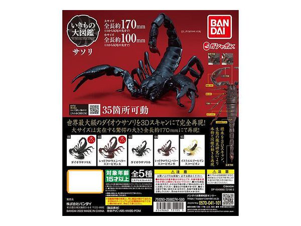 いきもの大図鑑 サソリ 1Box 4pcs | HLJ.co.jp