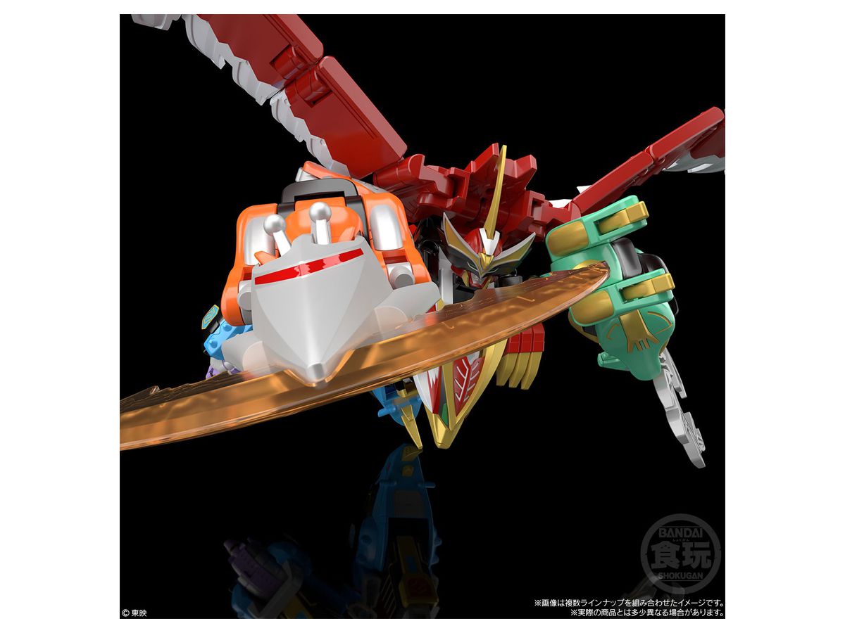 SMP 百獣戦隊 ガオレンジャー ガオイカロス 食玩 プラモデル SMP [SHOKUGAN MODELING PROJECT] 百獣合体 ガオイカロス｜発売