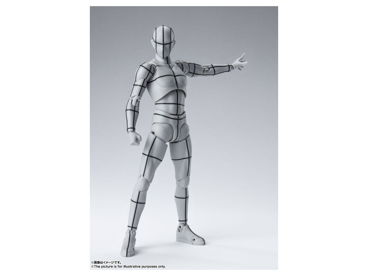 S.H.Figuarts ボディくん ワイヤーフレーム (Gray Color Ver.) (再販