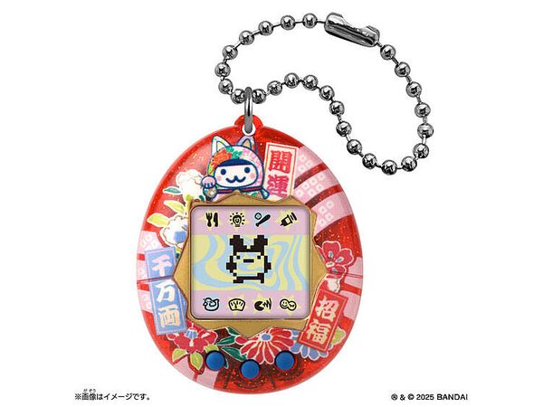 Original Tamagotchi 招き猫みみっち inspired by 江戸木目込人形