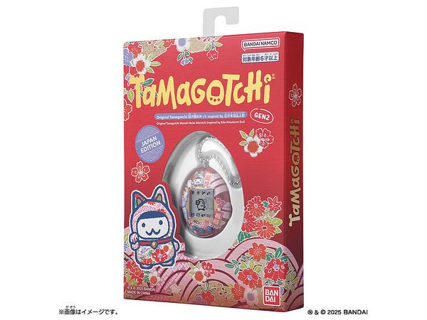 Original Tamagotchi 招き猫みみっち inspired by 江戸木目込人形