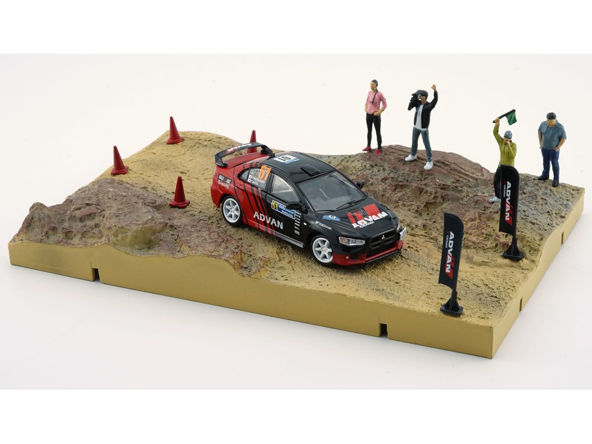 アドバン　ランサーエボリューション　X ジオラマ　1/64 ホビージャパン 1/64 三菱 ランサー エボリューション X