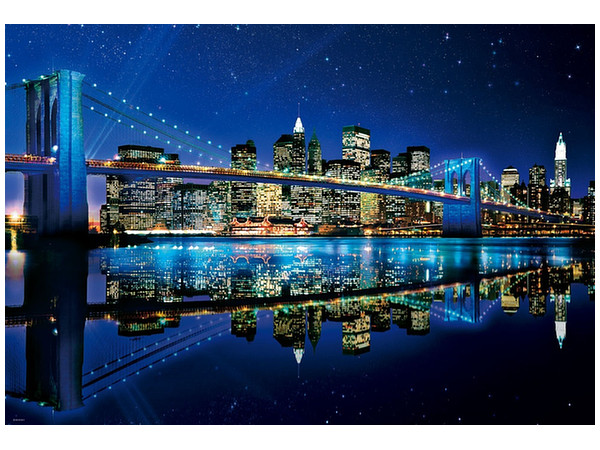 NEW YORK BY NIGHT 1000ピースジグソーパズル 希少 1000ピース 光るジグソーパズル ニューヨークナイトビュー