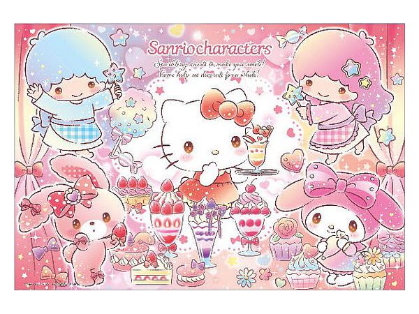 ジグゾーパズル: サンリオキャラクターズ キラキラスイーツ 300P (38 x